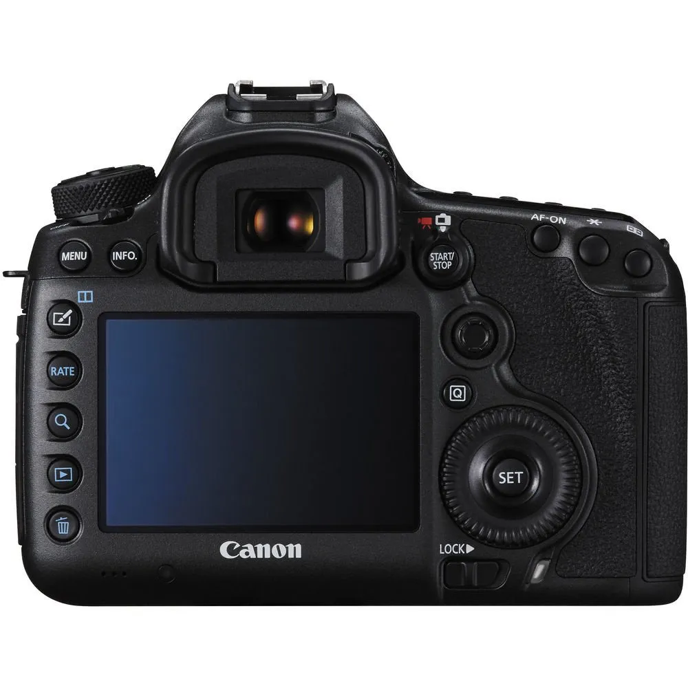 Canon EOS 5DS R DSLR Camera with 50mm f/1.8 STM Lens   Wireless Remote   UV Protection Filter   Case   Wrist Strap Pro Bundle