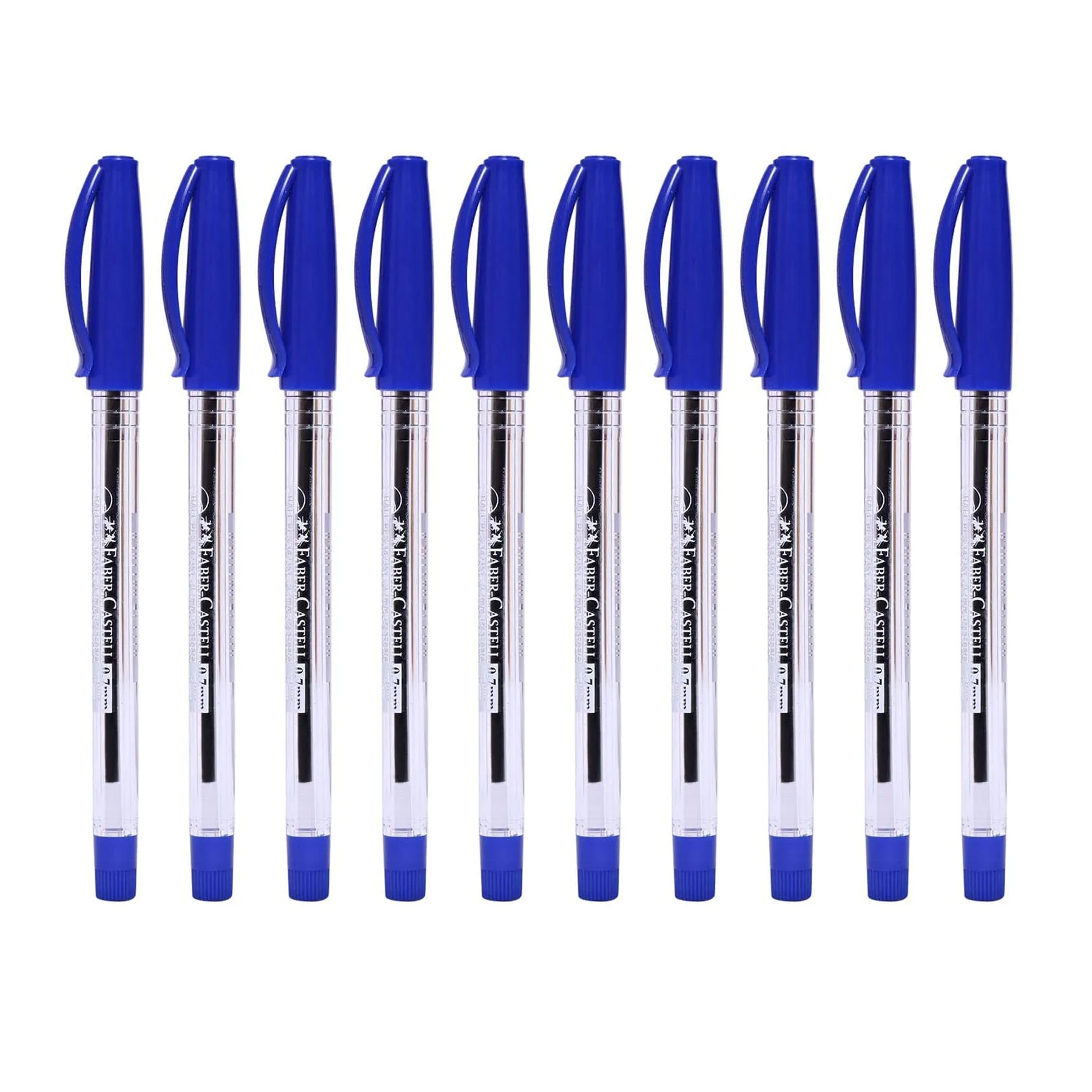 FABER-CASTELL Ball Point Pen 0.7mm Blue (Blister of 10)