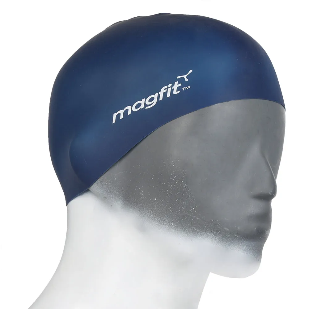 Magfit Unisex Long Hair Swimming Cap (Blue)