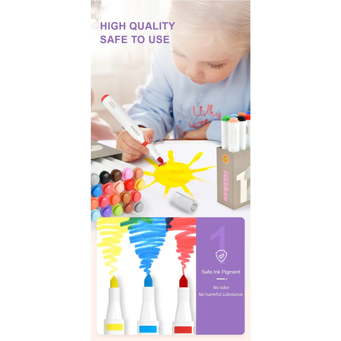 Washable Marker 24 Colors