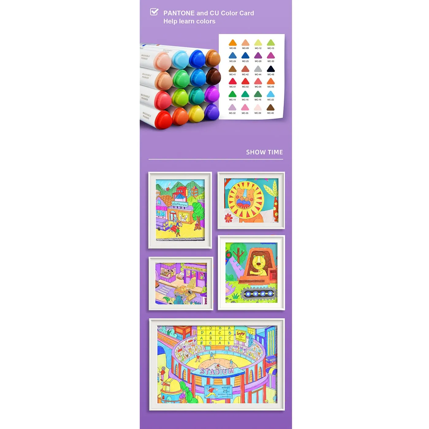 Washable Marker 24 Colors